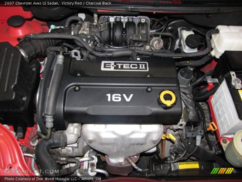 Victory Red / Charcoal Black 2007 Chevrolet Aveo LS Sedan