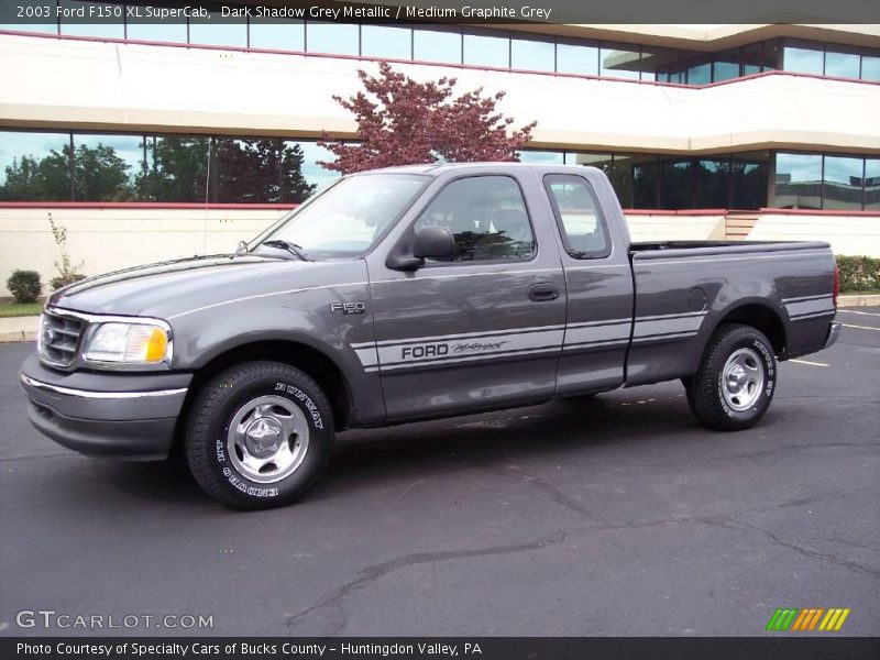 Dark Shadow Grey Metallic / Medium Graphite Grey 2003 Ford F150 XL SuperCab