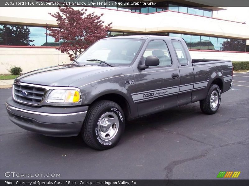 Dark Shadow Grey Metallic / Medium Graphite Grey 2003 Ford F150 XL SuperCab