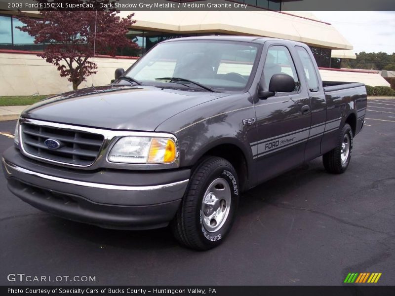 Dark Shadow Grey Metallic / Medium Graphite Grey 2003 Ford F150 XL SuperCab