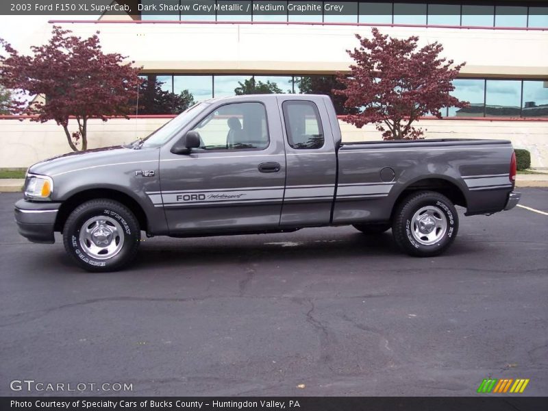 Dark Shadow Grey Metallic / Medium Graphite Grey 2003 Ford F150 XL SuperCab