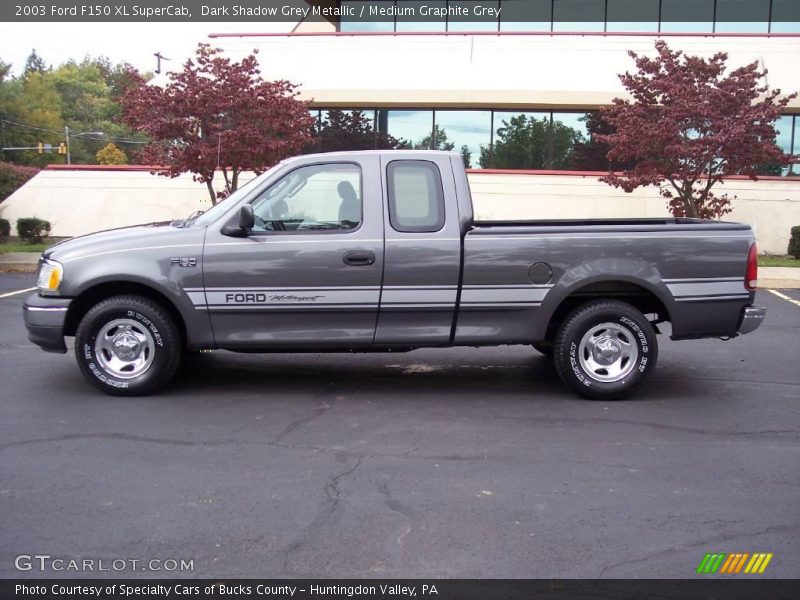 Dark Shadow Grey Metallic / Medium Graphite Grey 2003 Ford F150 XL SuperCab