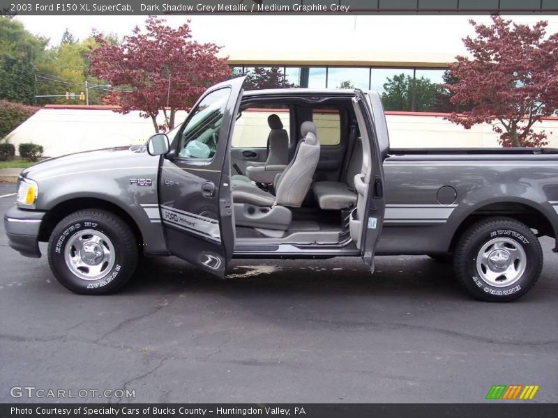 Dark Shadow Grey Metallic / Medium Graphite Grey 2003 Ford F150 XL SuperCab