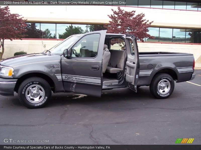 Dark Shadow Grey Metallic / Medium Graphite Grey 2003 Ford F150 XL SuperCab