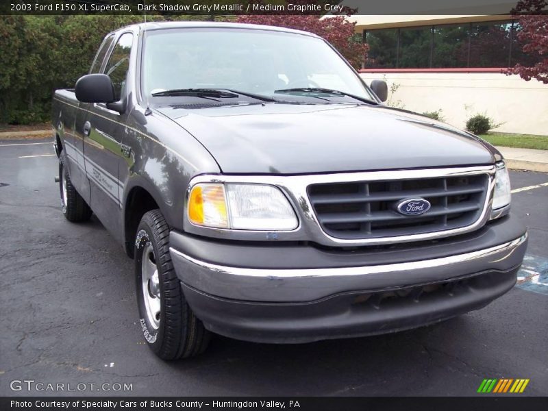 Dark Shadow Grey Metallic / Medium Graphite Grey 2003 Ford F150 XL SuperCab