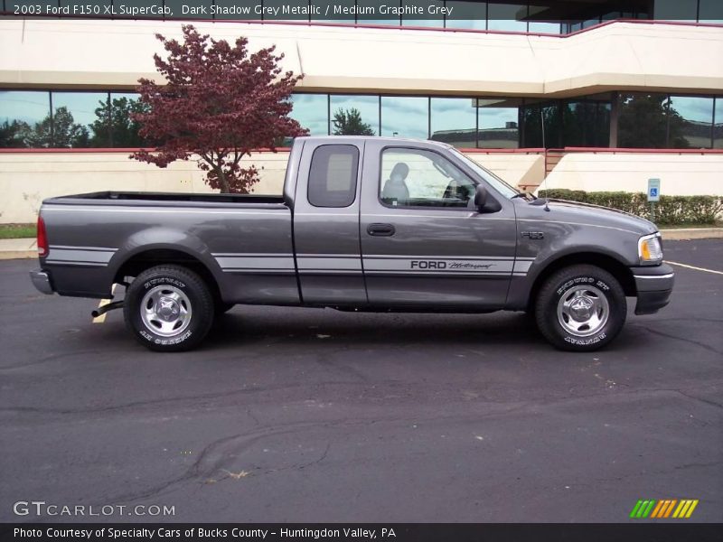 Dark Shadow Grey Metallic / Medium Graphite Grey 2003 Ford F150 XL SuperCab