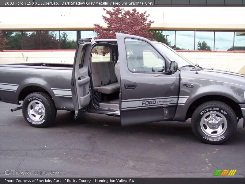 Dark Shadow Grey Metallic / Medium Graphite Grey 2003 Ford F150 XL SuperCab
