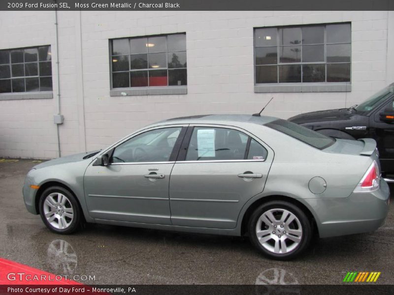 Moss Green Metallic / Charcoal Black 2009 Ford Fusion SEL