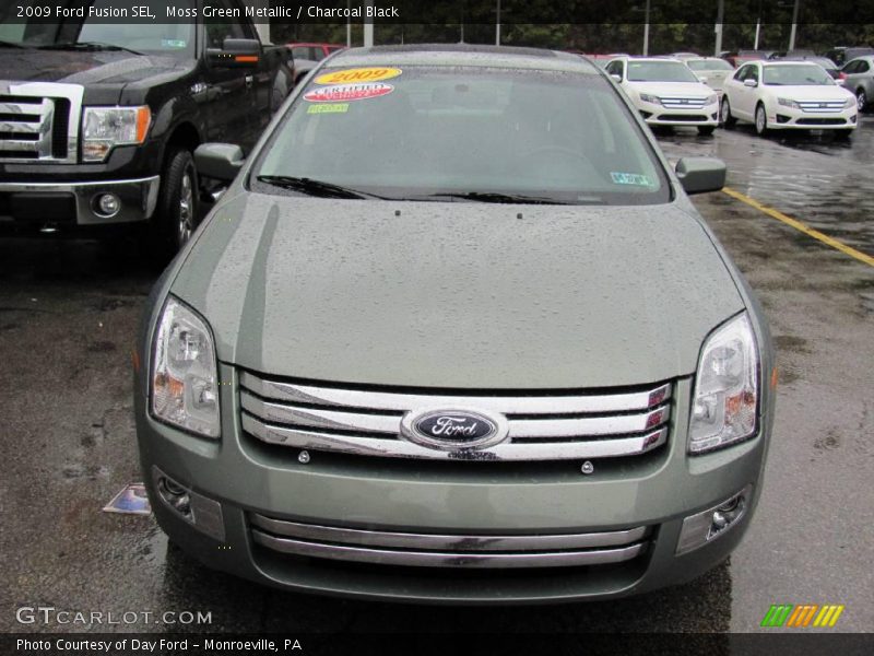 Moss Green Metallic / Charcoal Black 2009 Ford Fusion SEL