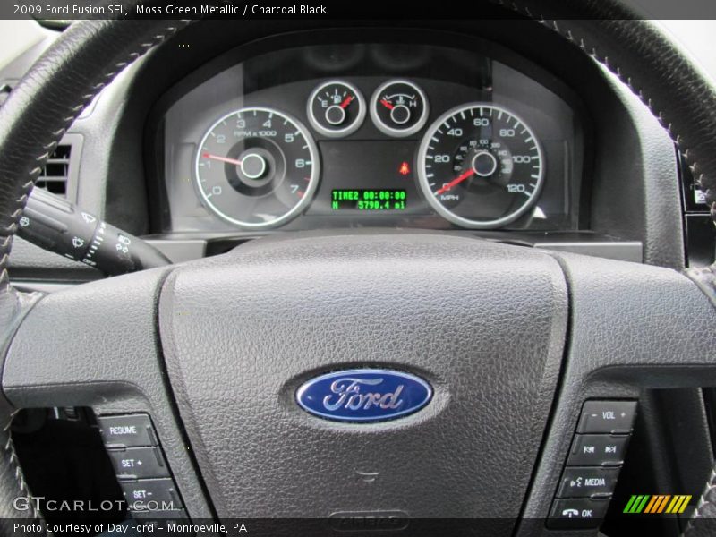 Moss Green Metallic / Charcoal Black 2009 Ford Fusion SEL