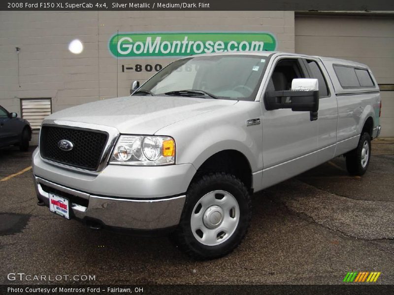 Silver Metallic / Medium/Dark Flint 2008 Ford F150 XL SuperCab 4x4