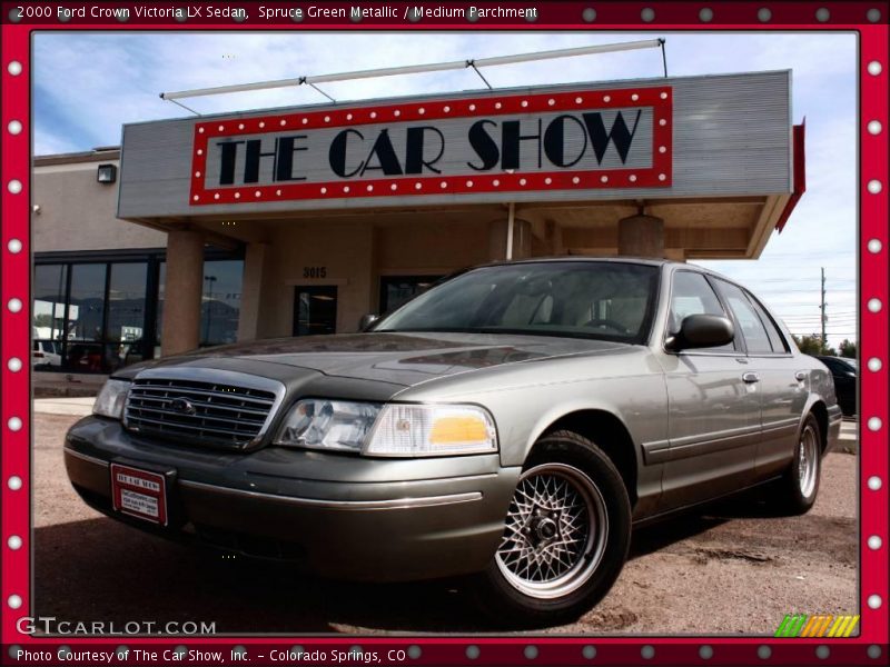 Spruce Green Metallic / Medium Parchment 2000 Ford Crown Victoria LX Sedan