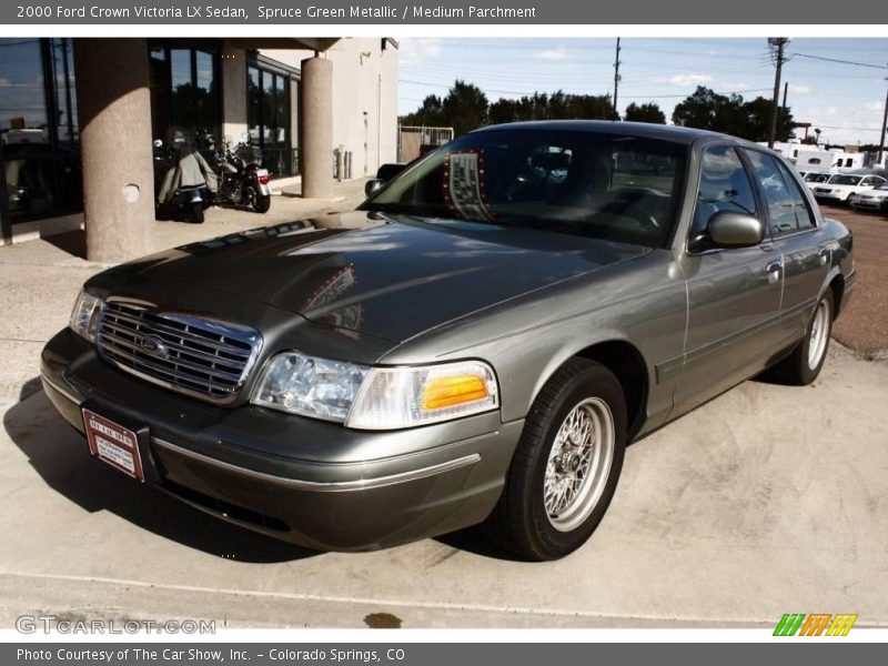 Spruce Green Metallic / Medium Parchment 2000 Ford Crown Victoria LX Sedan