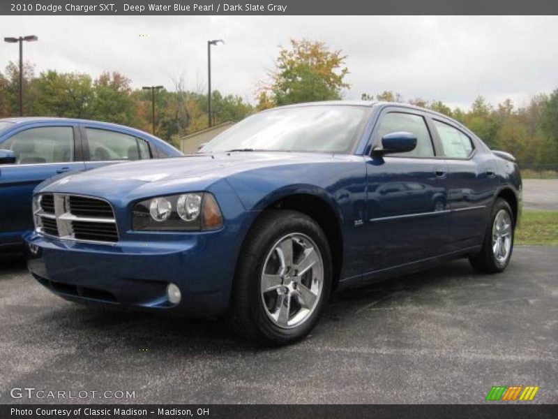 Deep Water Blue Pearl / Dark Slate Gray 2010 Dodge Charger SXT