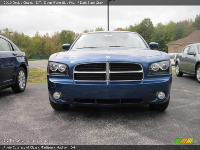 Deep Water Blue Pearl / Dark Slate Gray 2010 Dodge Charger SXT