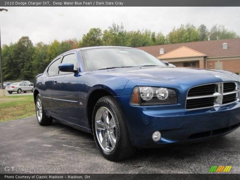 Deep Water Blue Pearl / Dark Slate Gray 2010 Dodge Charger SXT
