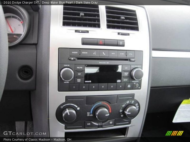 Deep Water Blue Pearl / Dark Slate Gray 2010 Dodge Charger SXT