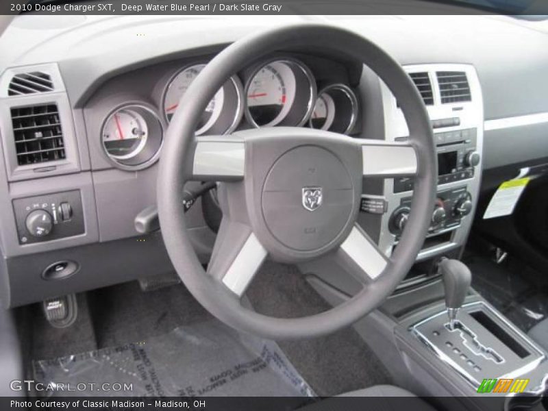 Deep Water Blue Pearl / Dark Slate Gray 2010 Dodge Charger SXT