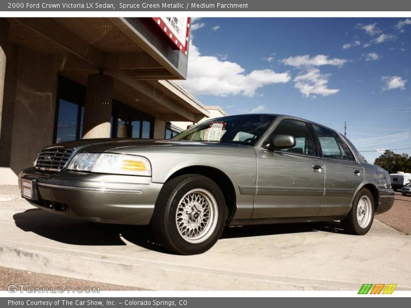 Spruce Green Metallic / Medium Parchment 2000 Ford Crown Victoria LX Sedan