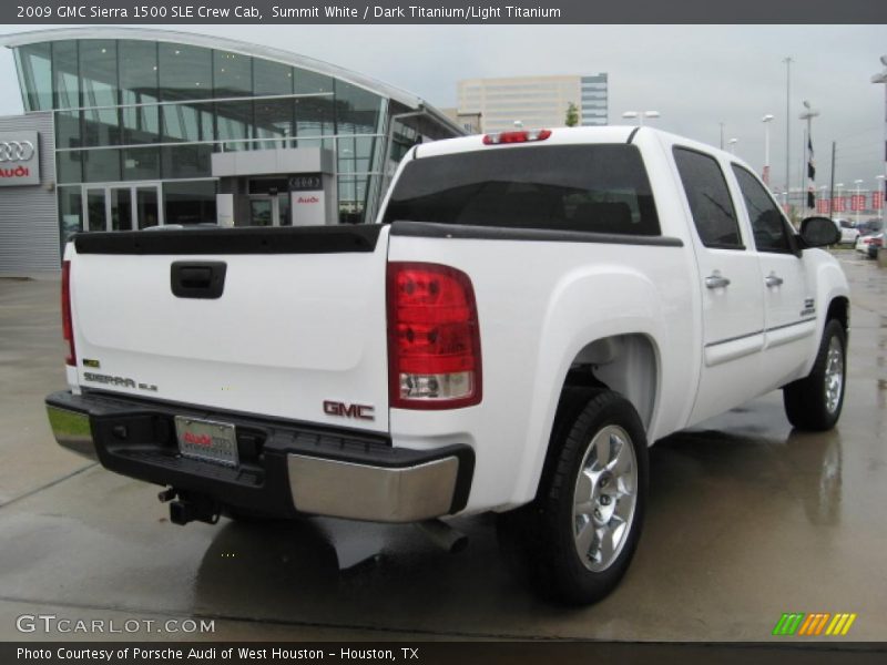 Summit White / Dark Titanium/Light Titanium 2009 GMC Sierra 1500 SLE Crew Cab