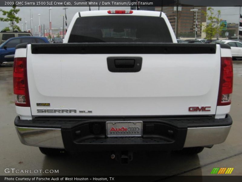 Summit White / Dark Titanium/Light Titanium 2009 GMC Sierra 1500 SLE Crew Cab
