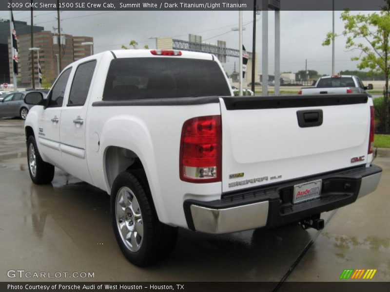 Summit White / Dark Titanium/Light Titanium 2009 GMC Sierra 1500 SLE Crew Cab