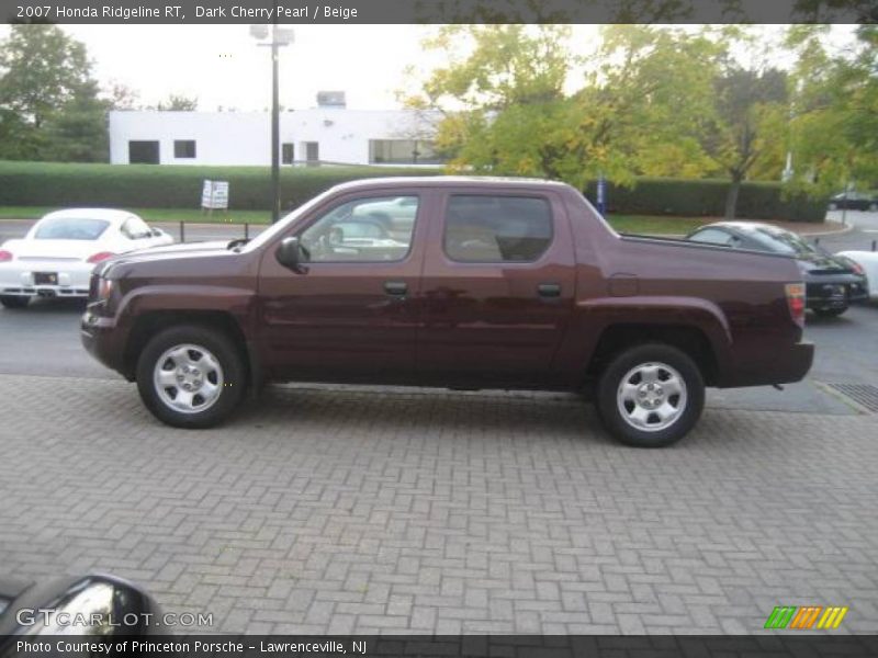 Dark Cherry Pearl / Beige 2007 Honda Ridgeline RT