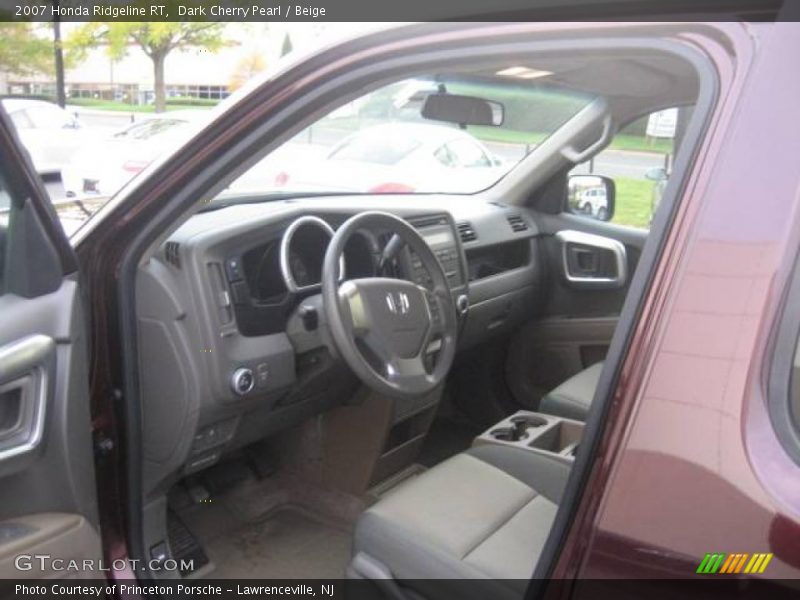 Dark Cherry Pearl / Beige 2007 Honda Ridgeline RT