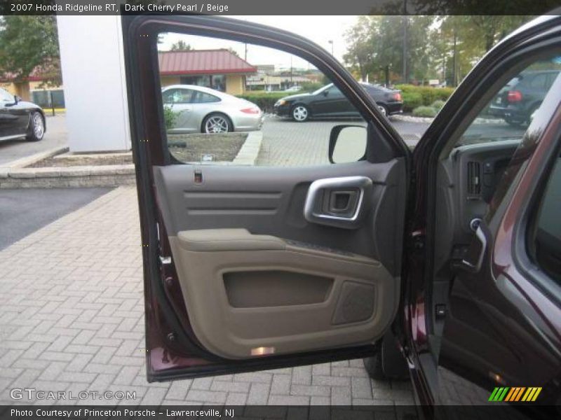 Dark Cherry Pearl / Beige 2007 Honda Ridgeline RT