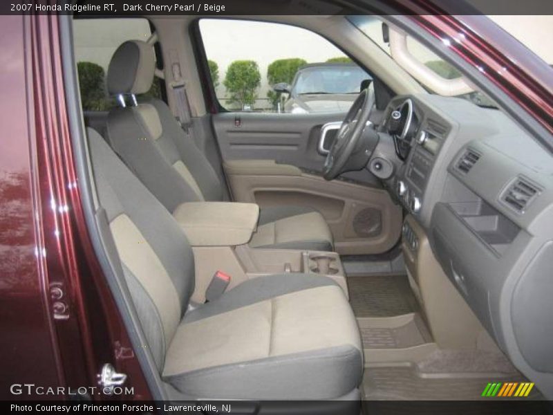 Dark Cherry Pearl / Beige 2007 Honda Ridgeline RT