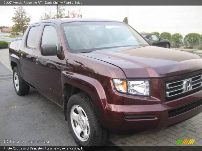 Dark Cherry Pearl / Beige 2007 Honda Ridgeline RT