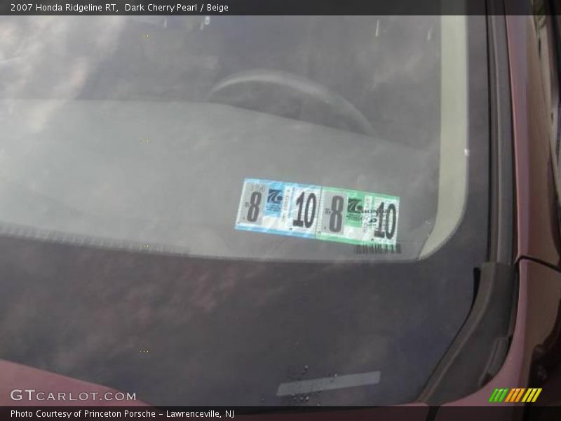 Dark Cherry Pearl / Beige 2007 Honda Ridgeline RT