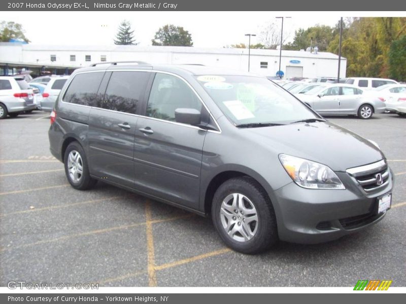 Nimbus Gray Metallic / Gray 2007 Honda Odyssey EX-L