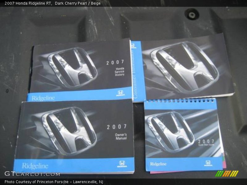 Dark Cherry Pearl / Beige 2007 Honda Ridgeline RT
