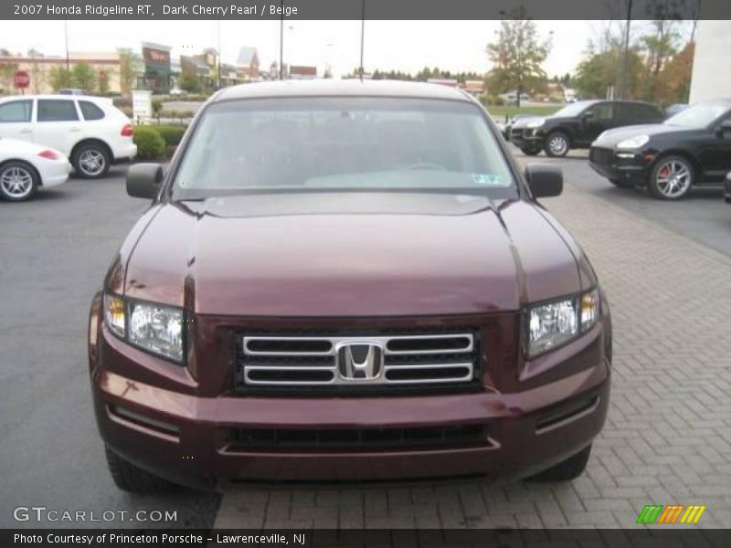 Dark Cherry Pearl / Beige 2007 Honda Ridgeline RT