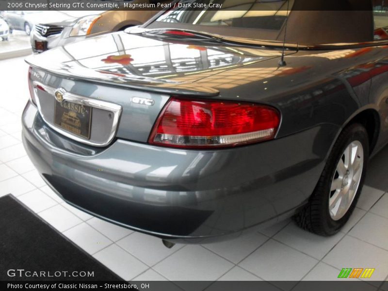 Magnesium Pearl / Dark Slate Gray 2006 Chrysler Sebring GTC Convertible