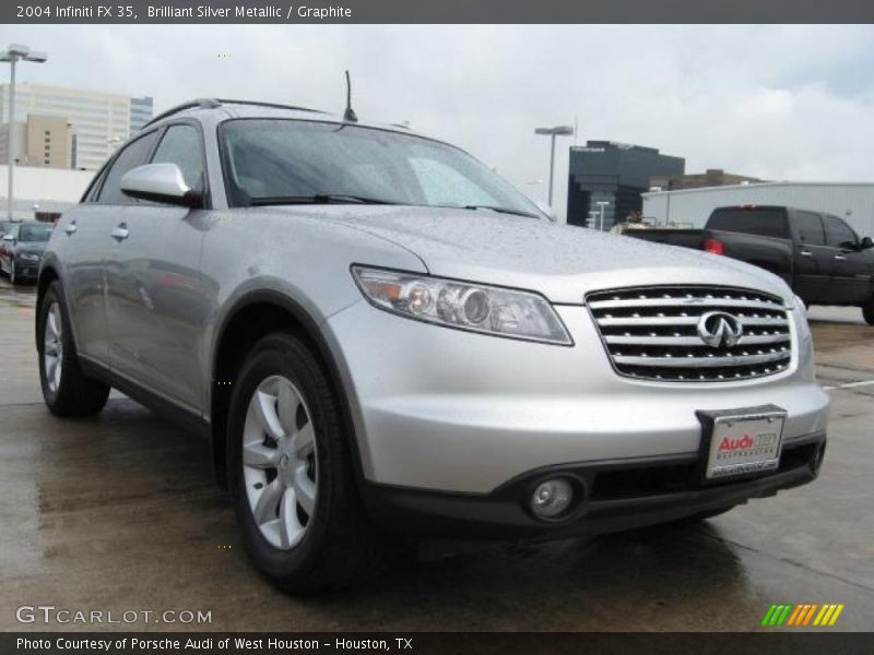 Brilliant Silver Metallic / Graphite 2004 Infiniti FX 35