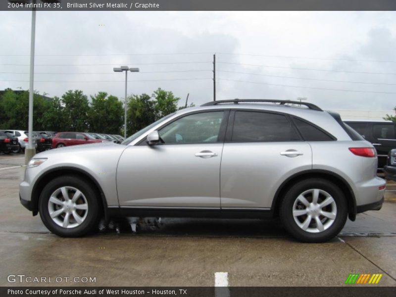 Brilliant Silver Metallic / Graphite 2004 Infiniti FX 35