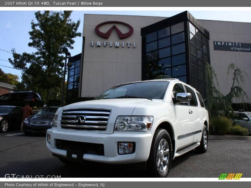 Tuscan Pearl / Willow Beige 2007 Infiniti QX 56 4WD