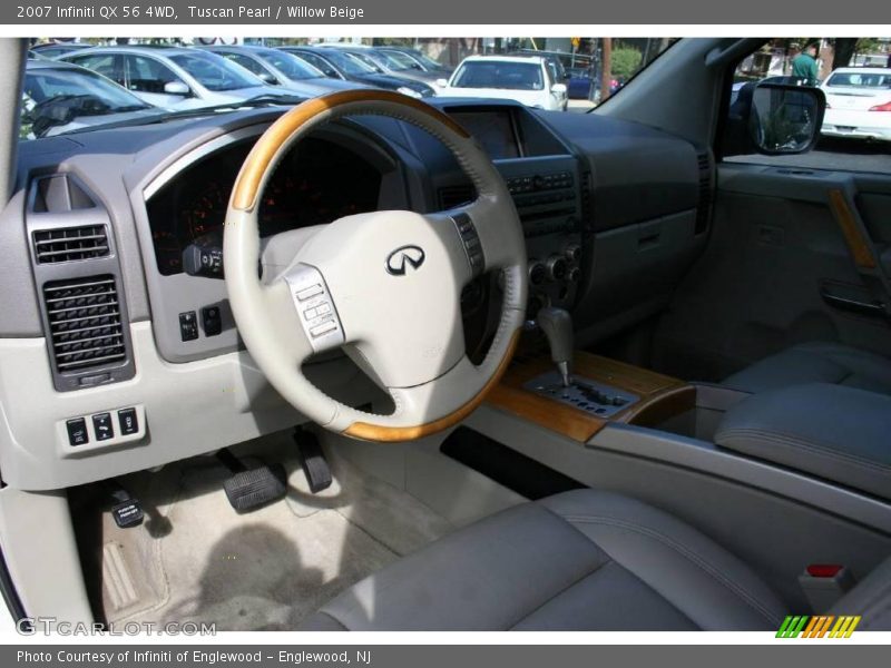 Tuscan Pearl / Willow Beige 2007 Infiniti QX 56 4WD