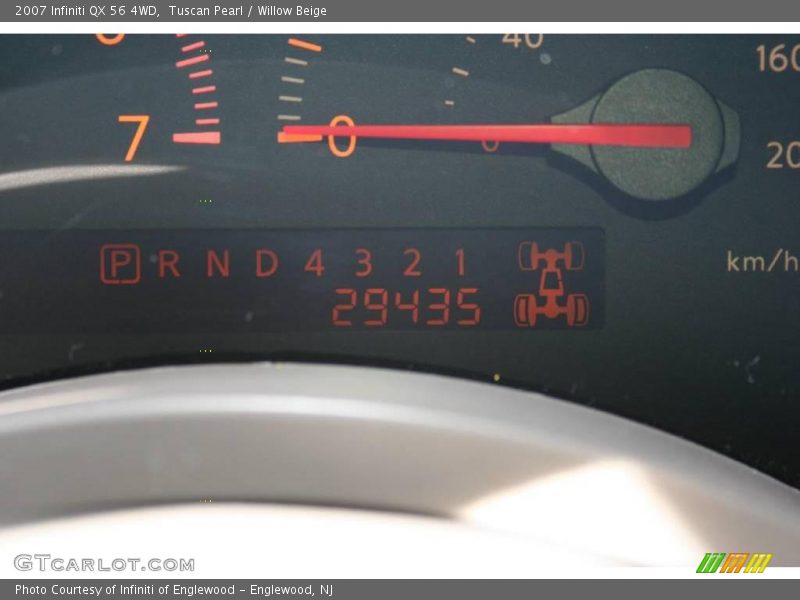 Tuscan Pearl / Willow Beige 2007 Infiniti QX 56 4WD