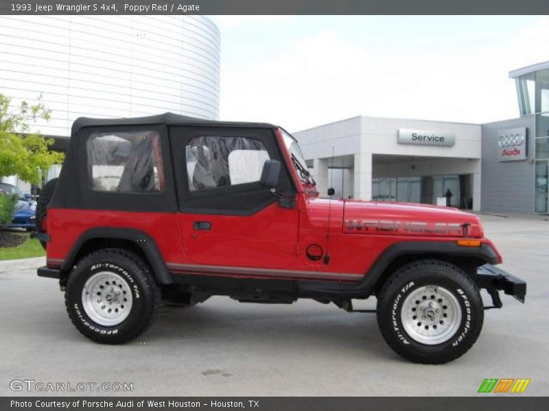 Poppy Red / Agate 1993 Jeep Wrangler S 4x4