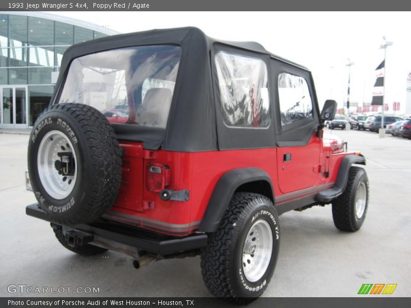 Poppy Red / Agate 1993 Jeep Wrangler S 4x4