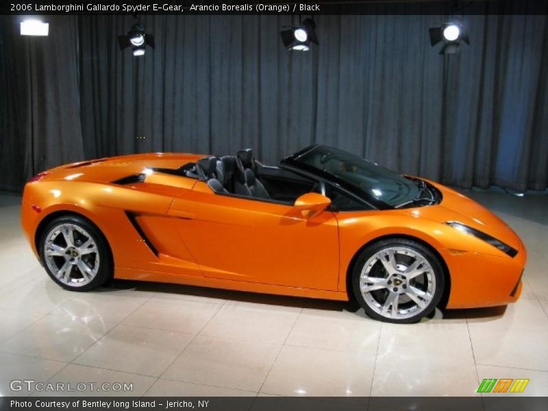 Arancio Borealis (Orange) / Black 2006 Lamborghini Gallardo Spyder E-Gear