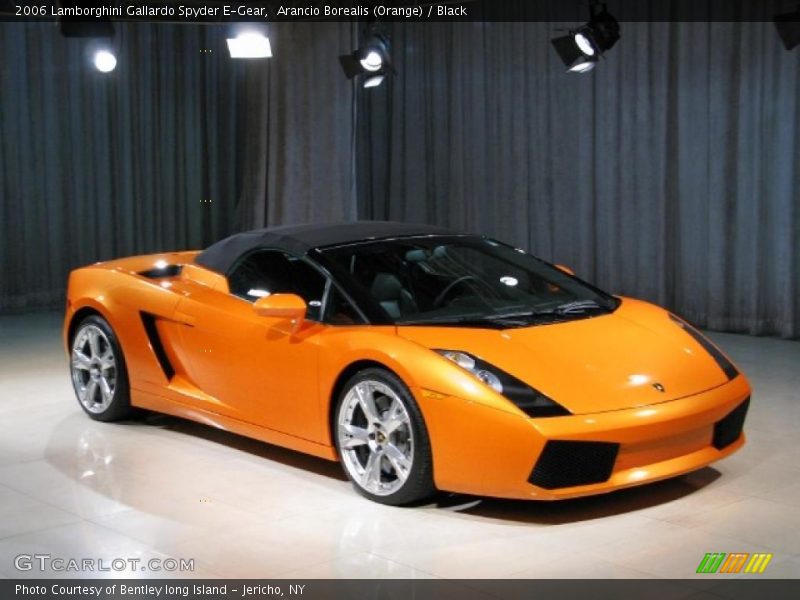 Arancio Borealis (Orange) / Black 2006 Lamborghini Gallardo Spyder E-Gear