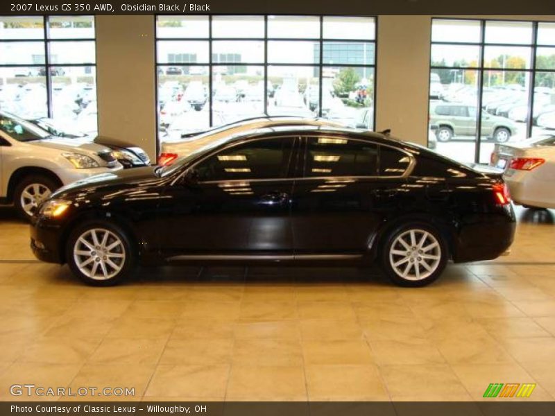 Obsidian Black / Black 2007 Lexus GS 350 AWD