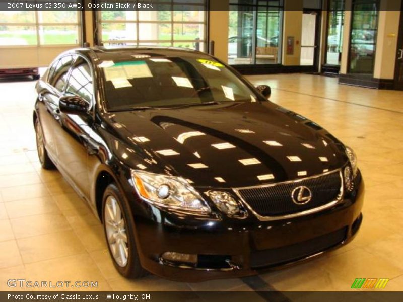 Obsidian Black / Black 2007 Lexus GS 350 AWD