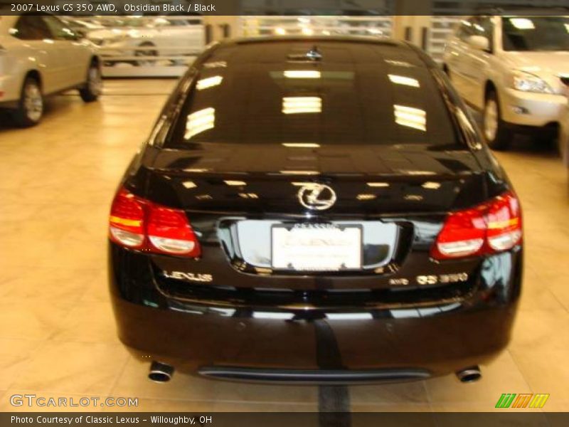 Obsidian Black / Black 2007 Lexus GS 350 AWD