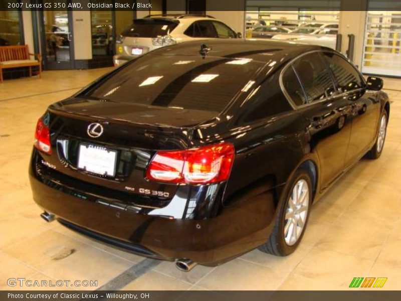 Obsidian Black / Black 2007 Lexus GS 350 AWD