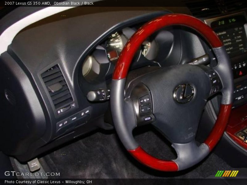 Obsidian Black / Black 2007 Lexus GS 350 AWD